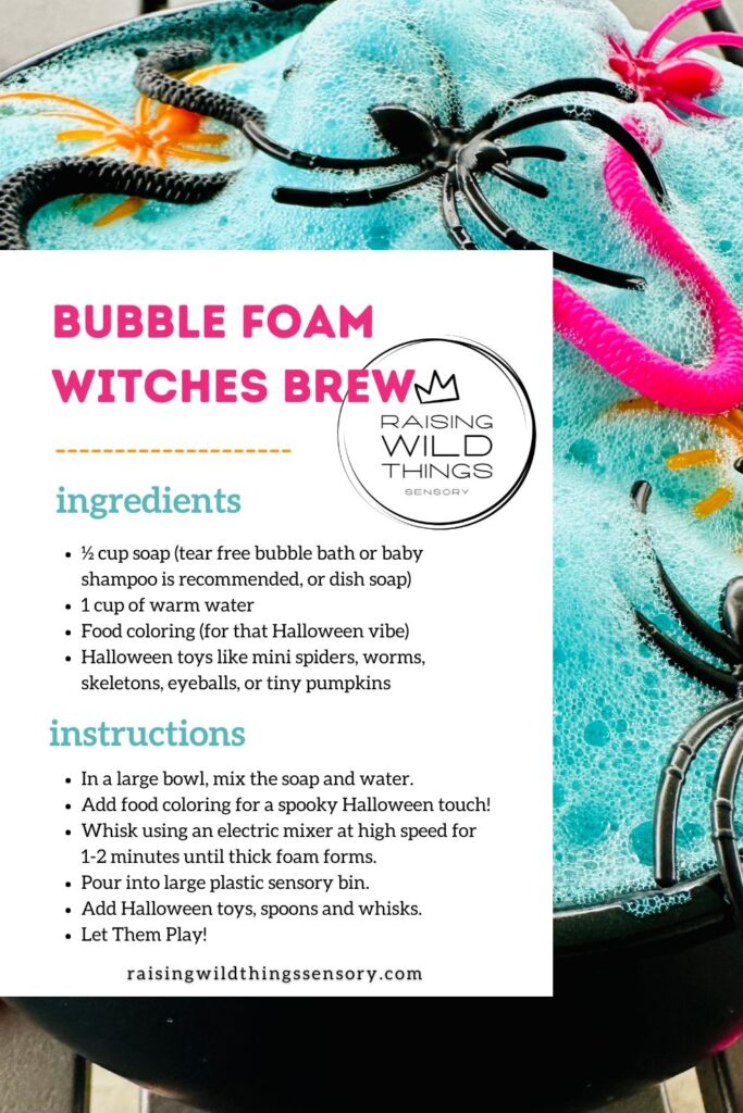 Halloween Bubble Foam Witches Brew Recipe