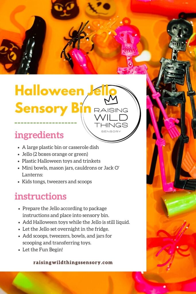 Halloween Jello Sensory Bin