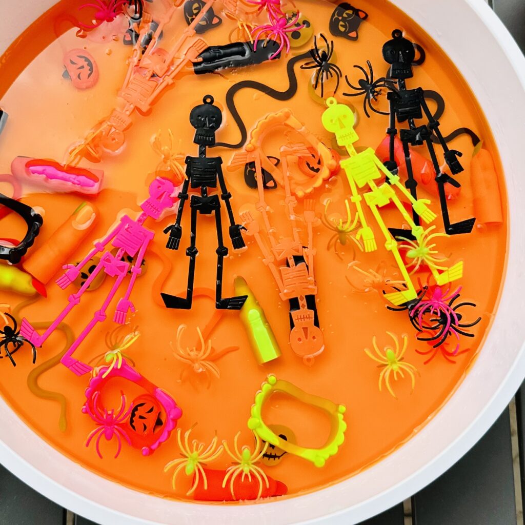 Halloween Jello Sensory Bin - The Best Halloween Sensory Activities For Kids