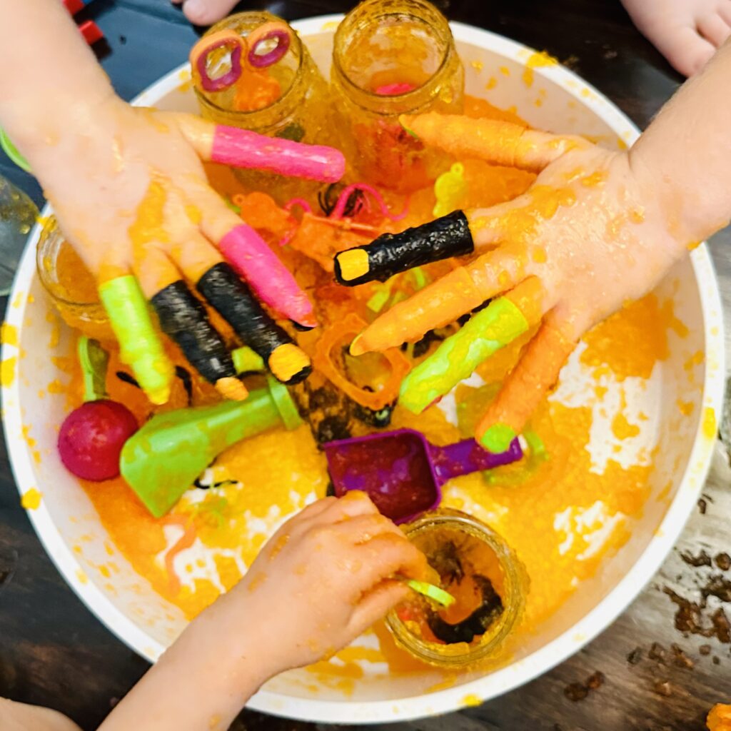 How To Create The Best Halloween Jello Sensory Bin