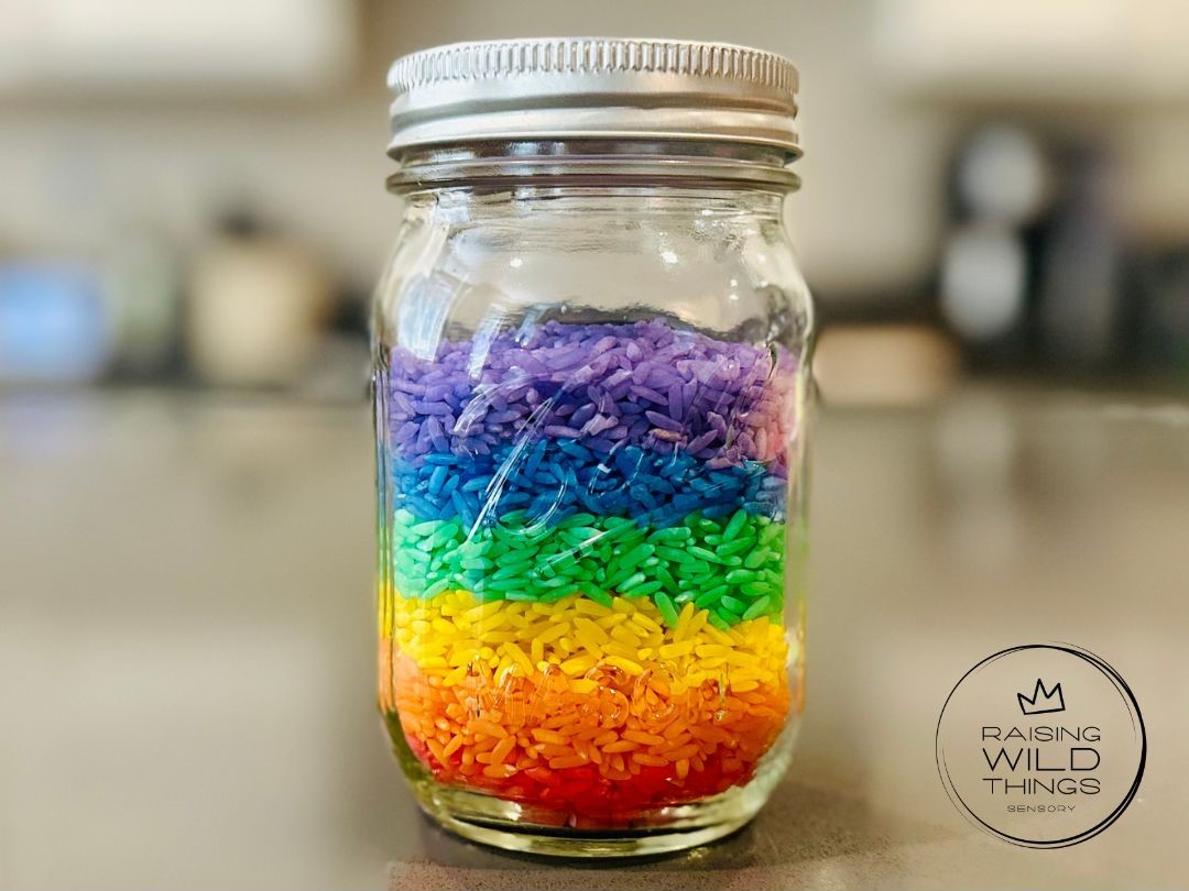 How To Dye Rice To Make Rainbow Rice - Raising Wild Things Sensory