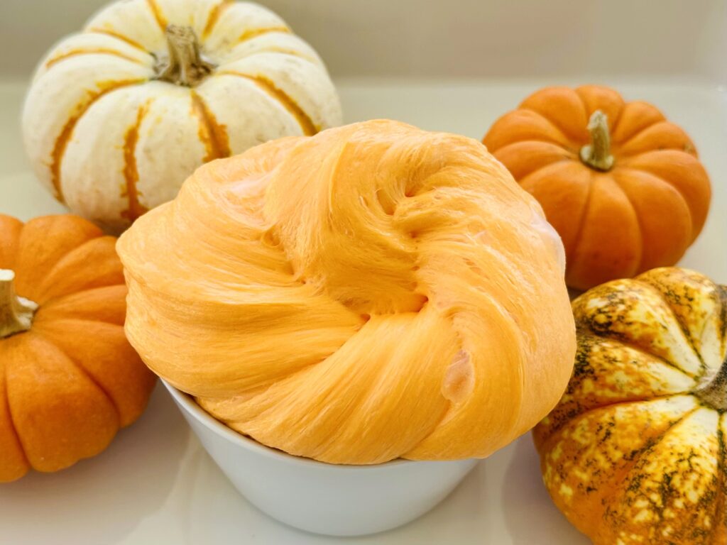 How To Make Halloween Fluffy Pumpkin Slime