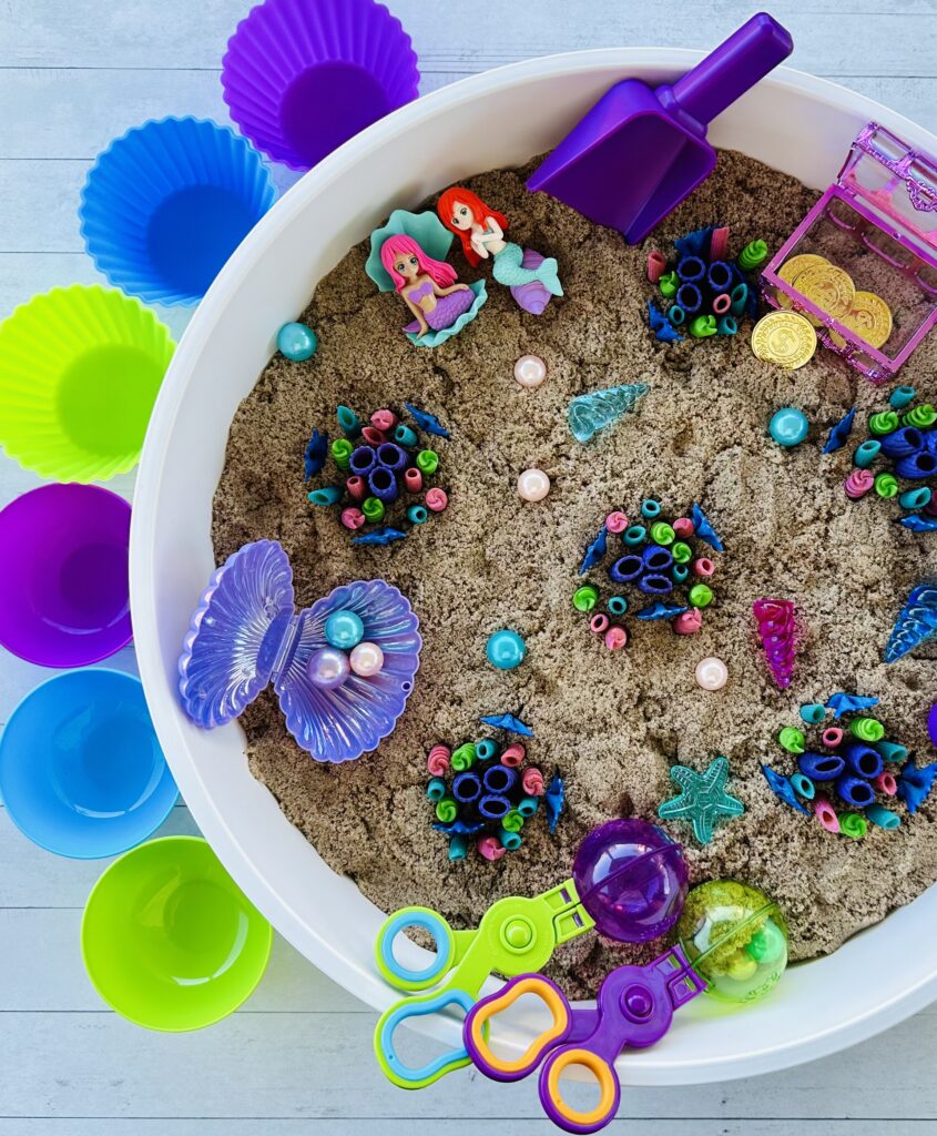 How To Make a DIY Mermaid Sensory Bin