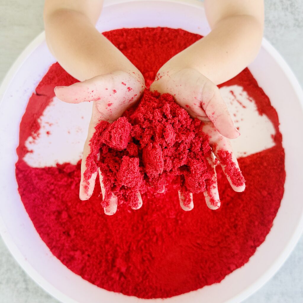 How To Make A DIY Kinetic Sand Space Sensory Bin