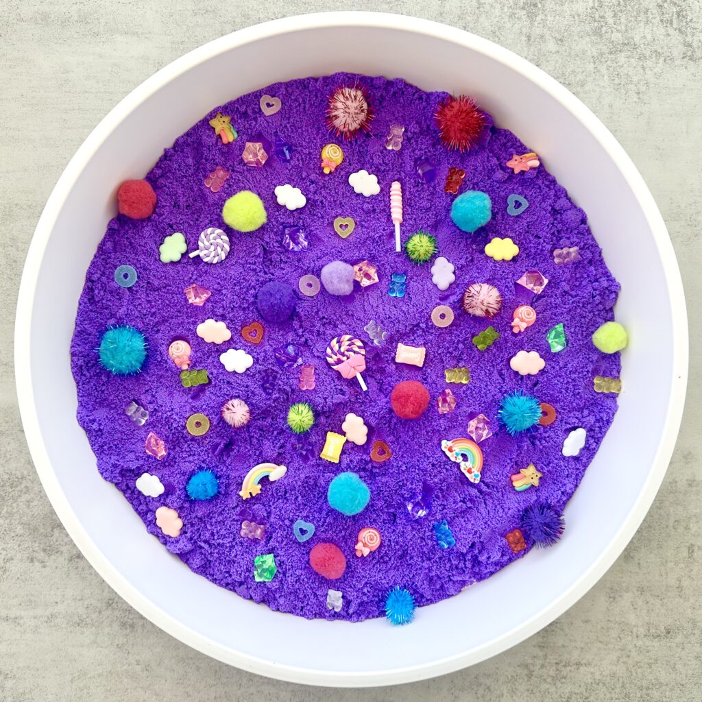 How To Make A DIY Kinetic Sand Ice Cream Sensory Bin