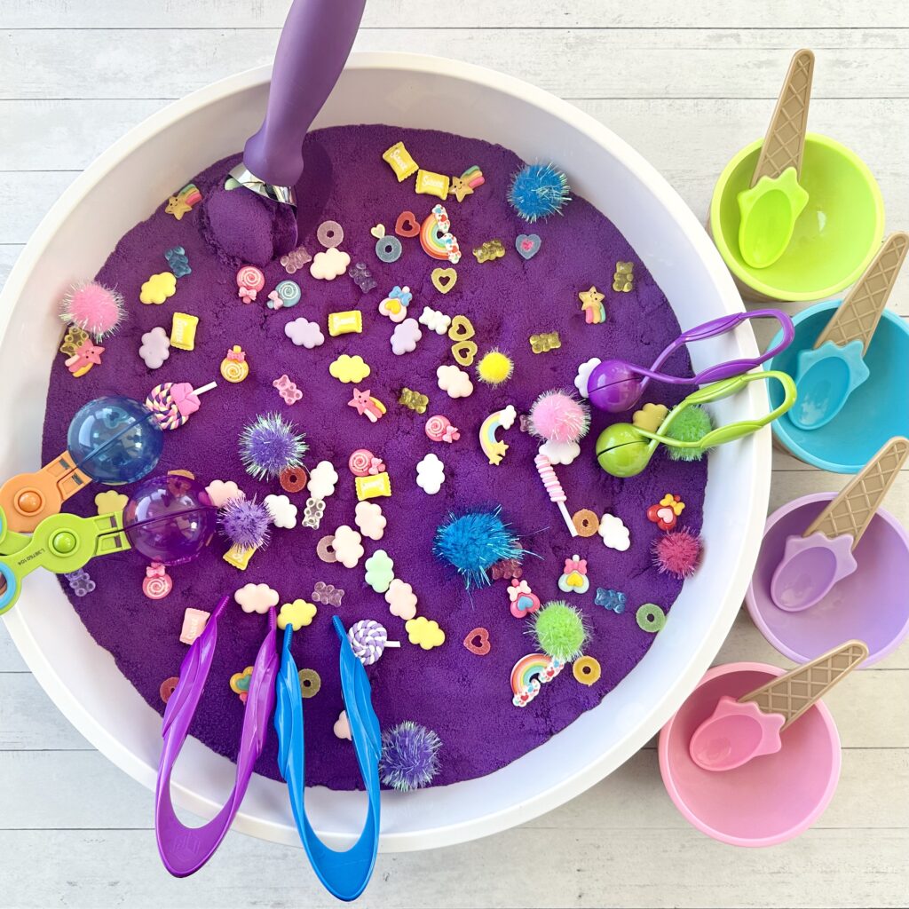 How To Make A DIY Ice Cream Sensory Bin