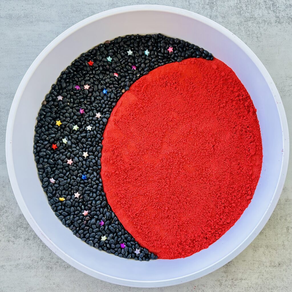 How To Make A DIY Kinetic Sand Space Sensory Bin