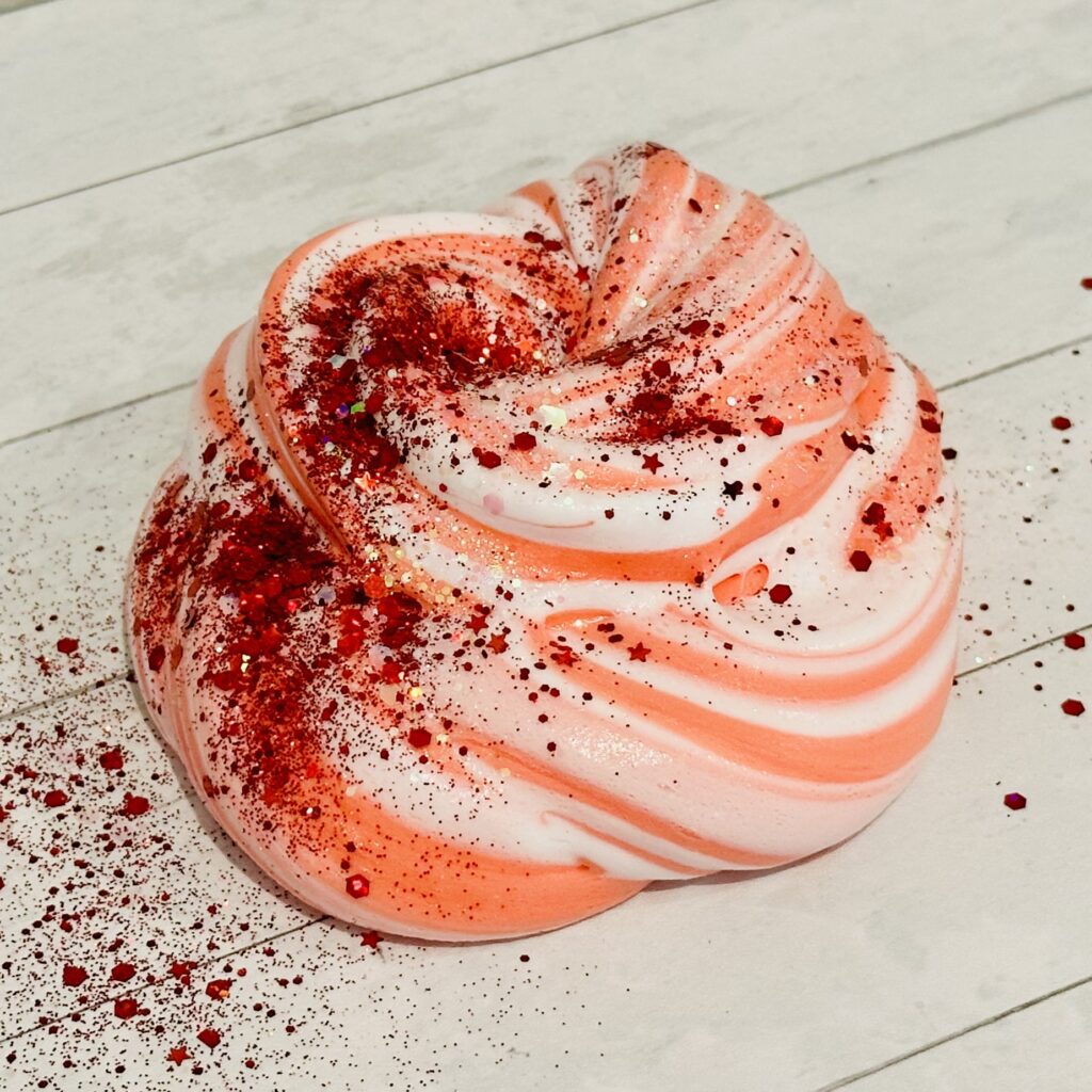 How To Make Fluffy Candy Cane Slime