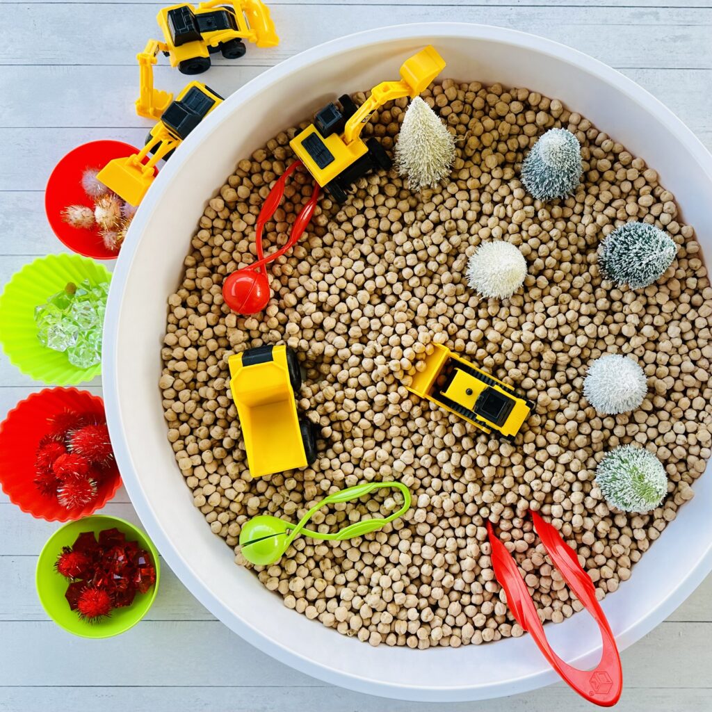 How To Make A Christmas Tree Farm Sensory Bin