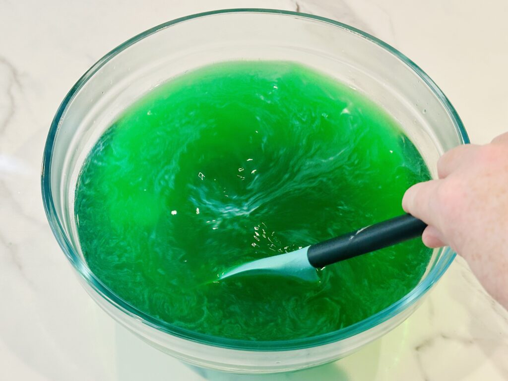 The BEST Jello Christmas Grinch Sensory Bin