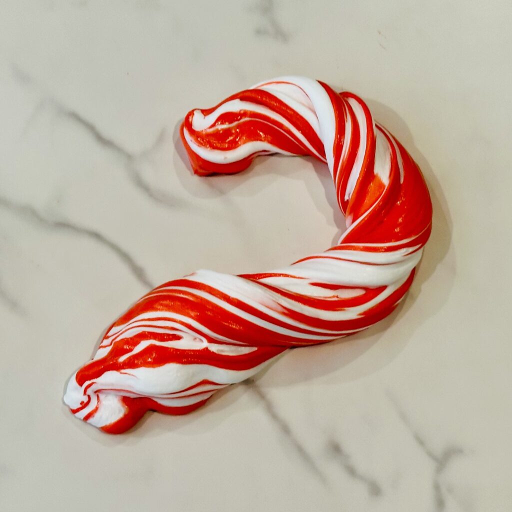 How To Make Fluffy Candy Cane Christmas Slime