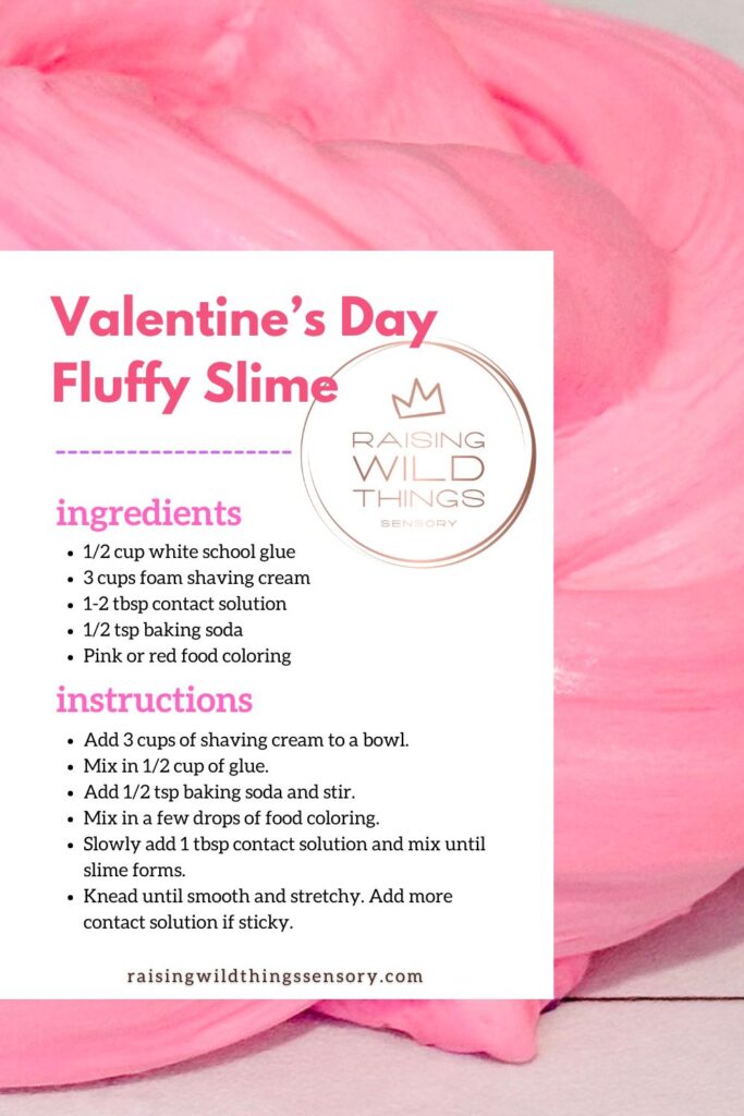 How To Make Valentine's Day Fluffy Slime