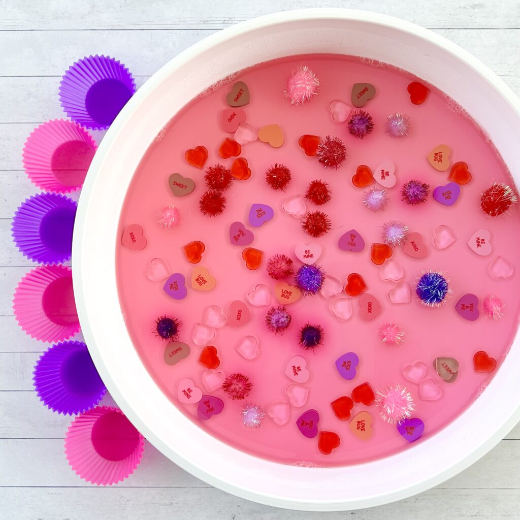 How To Create A Sweet Valentine's Day Jello Sensory Bin