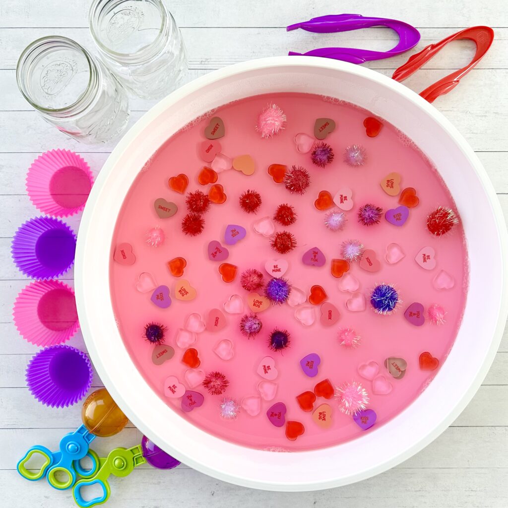 How To Create A Sweet Valentine's Day Jello Sensory Bin