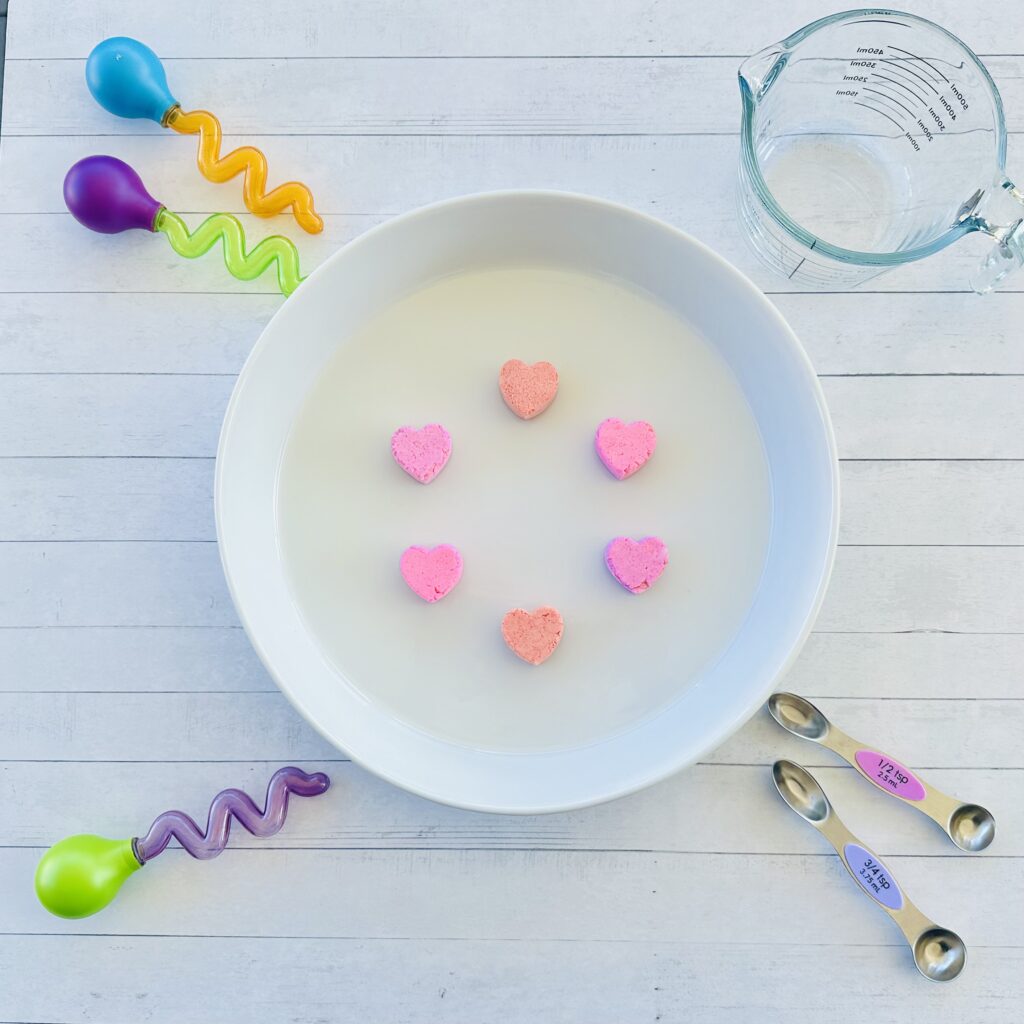 How To Make Valentine's Day Fizzy Heart Ice Cubes