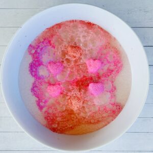 Valentine's Day Fizzy Heart Ice Cubes