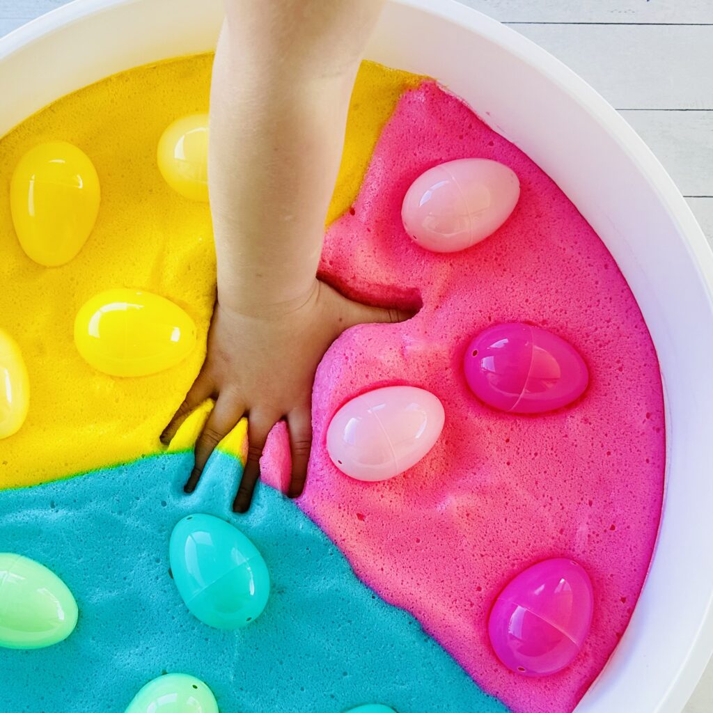 How To Make Easter Chickpea Sensory Foam