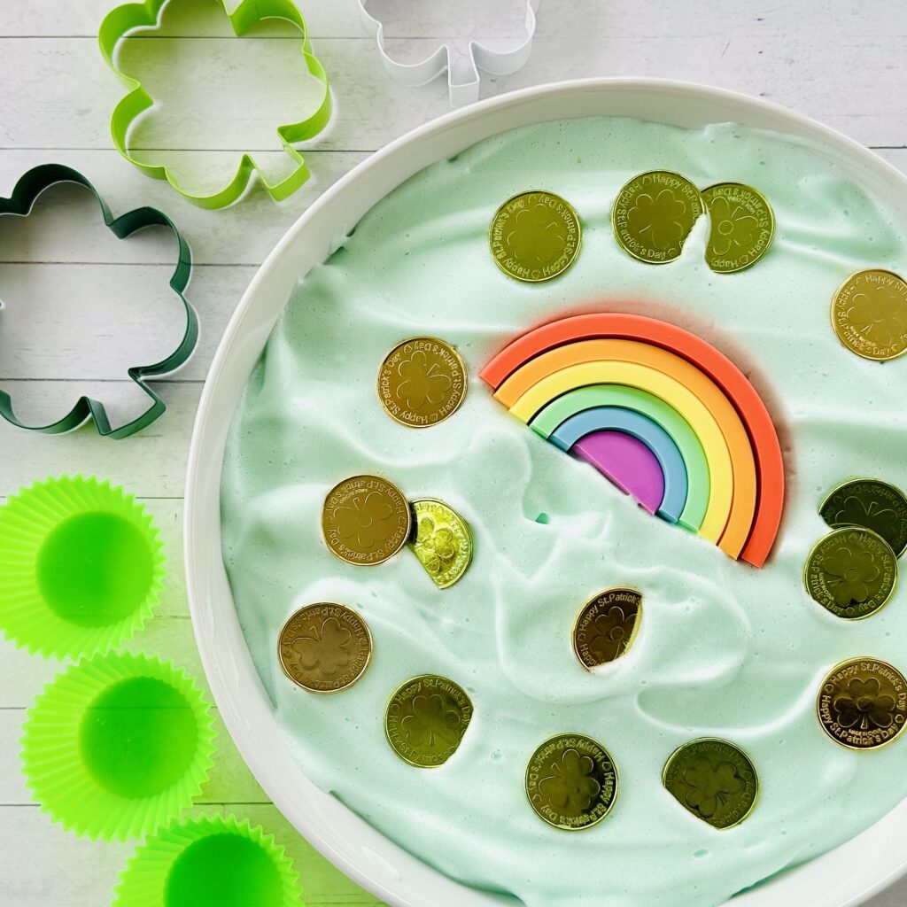 How To Make St. Patrick's Day Chickpea Sensory Foam