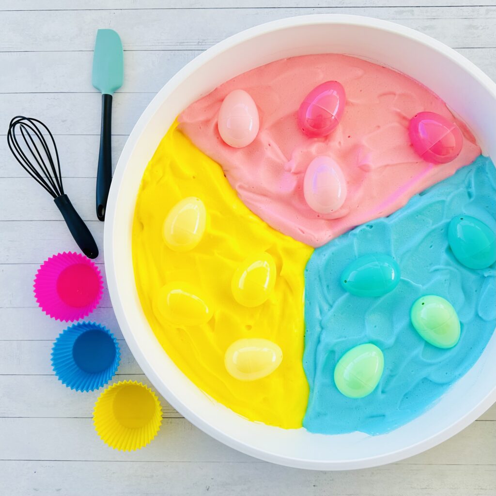 How To Make Easter Chickpea Sensory Foam