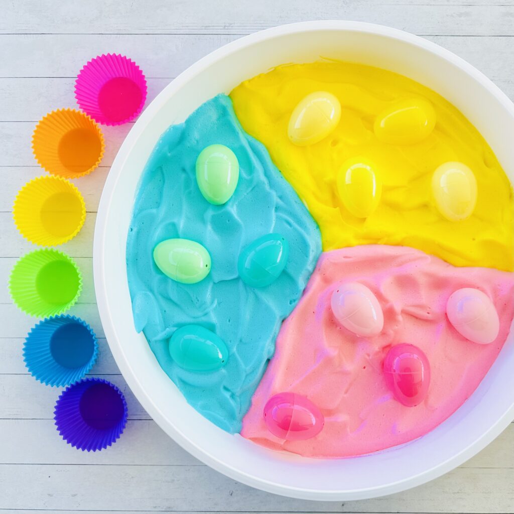 How To Make Easter Chickpea Sensory Foam