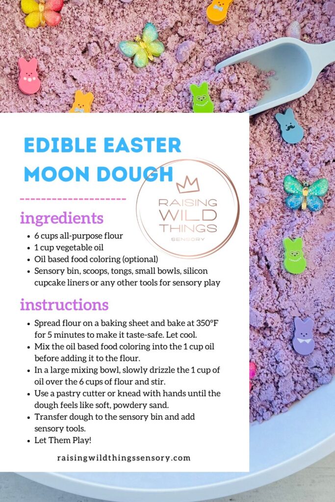 Edible Easter Moon Dough Recipe Card