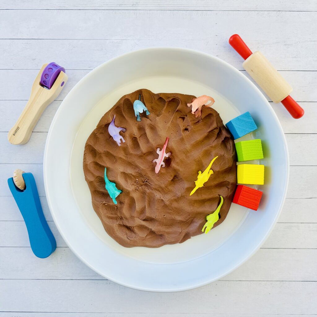 How To Make Edible "Dirt" Play Dough For Sensory Play