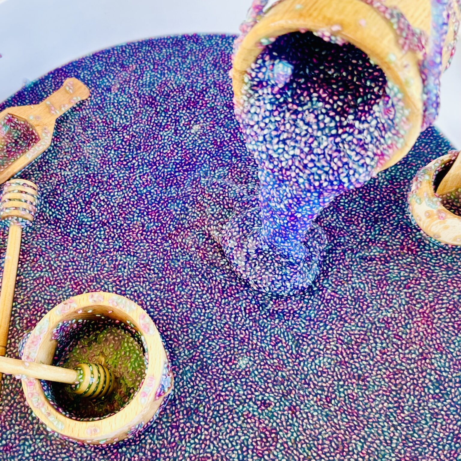 How to Make Taste-Safe Chia Seed Sensory "Slime" - Raising Wild Things ...