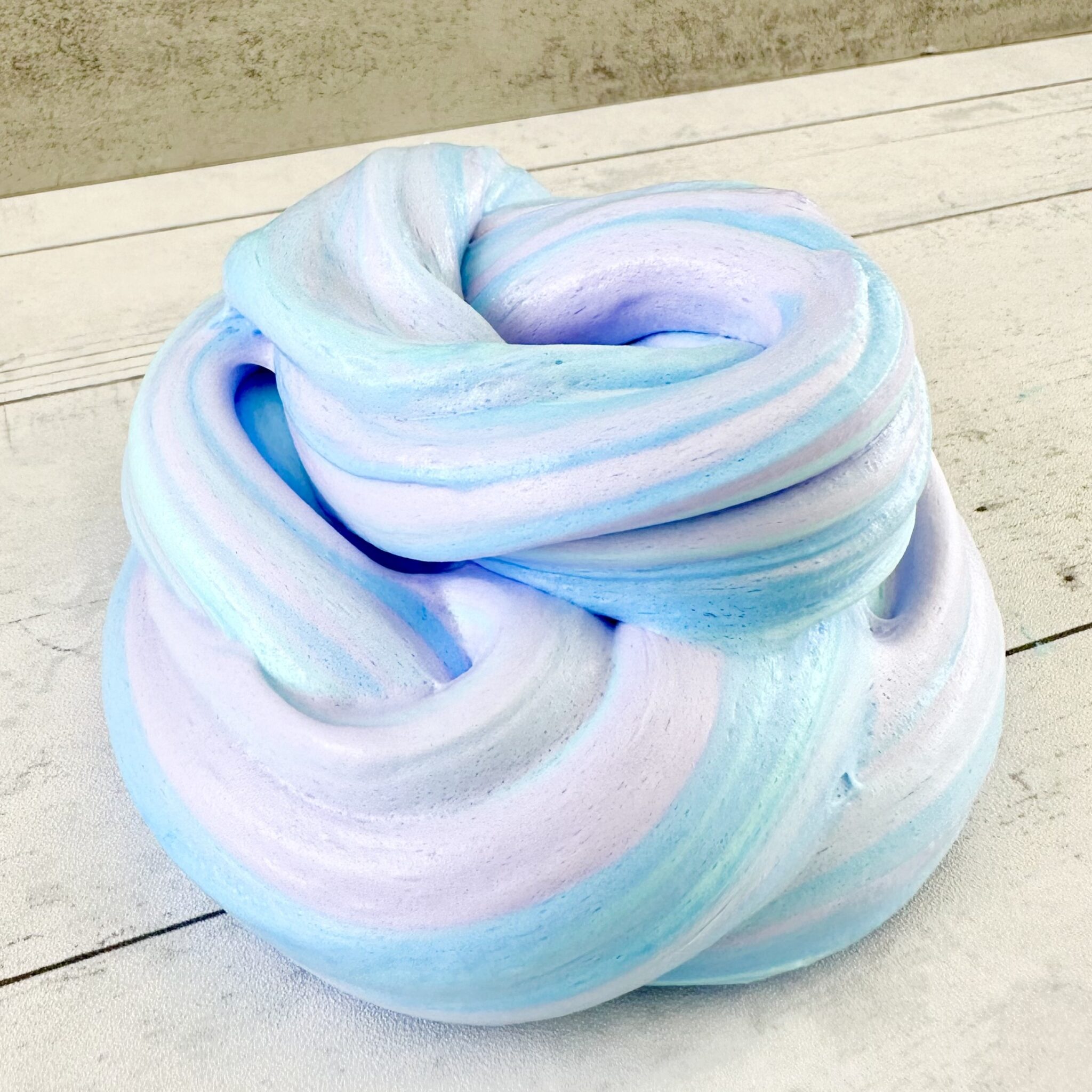 How To Make Ocean Fluffy Slime (No Borax!) - Raising Wild Things Sensory