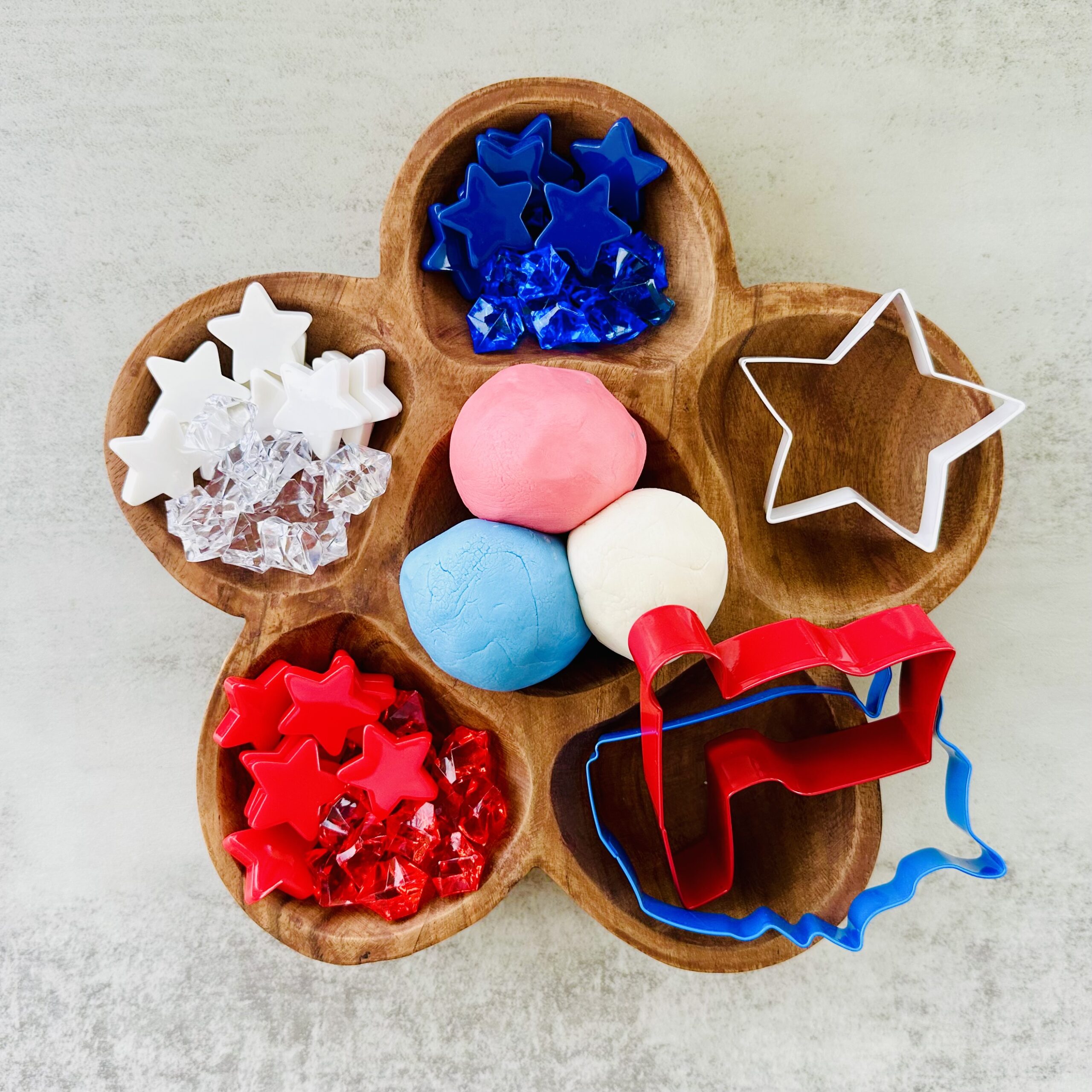How To Make 4th Of July Edible Playdough