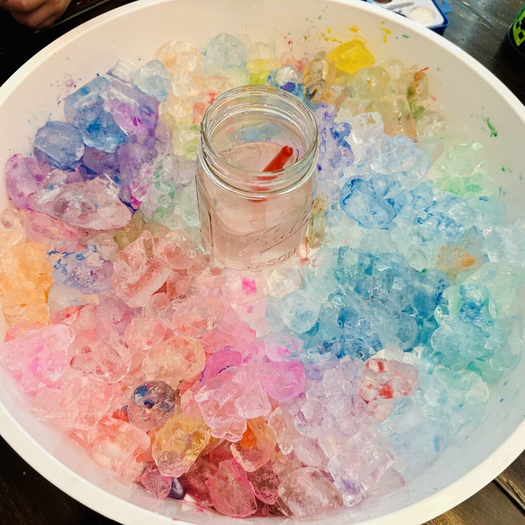 Painting Ice Cubes - Best Summer Sensory Activities For Kids
