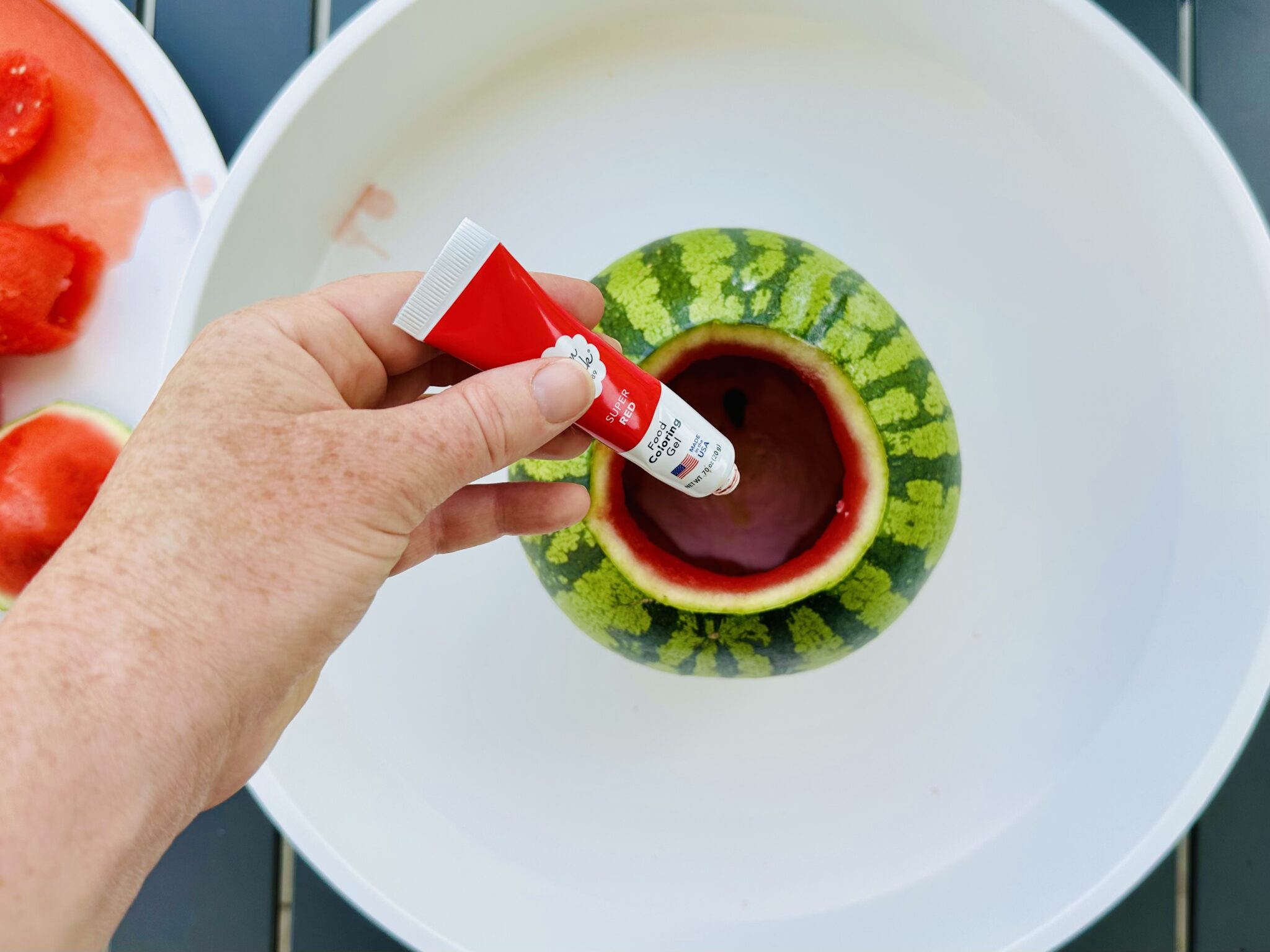How To Make An Erupting Watermelon Volcano - Raising Wild Things Sensory