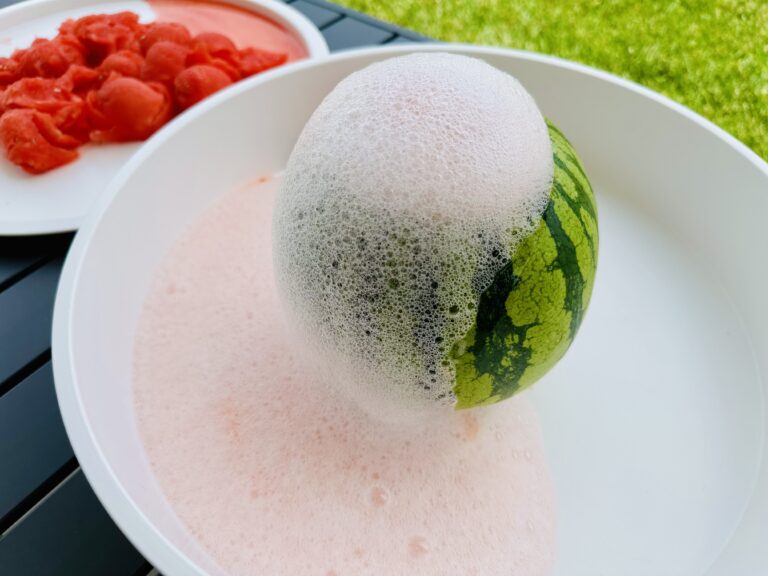 How To Make An Erupting Watermelon Volcano - Raising Wild Things Sensory