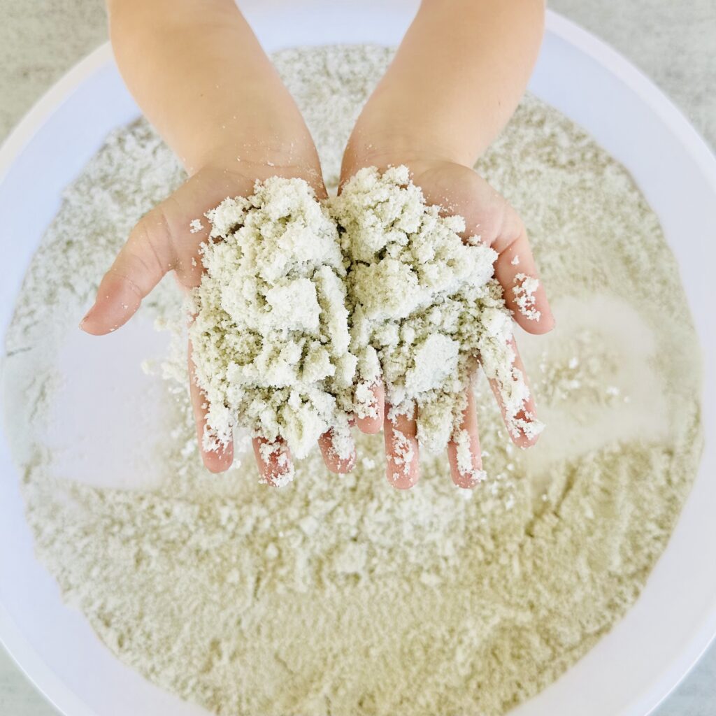 How To Make A Kinetic Sand Construction Sensory Bin