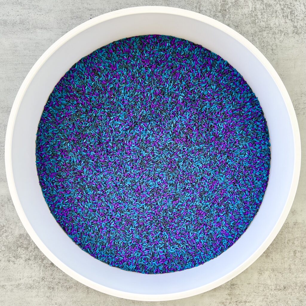How To Make An Outer Space Galaxy Rice Sensory Bin