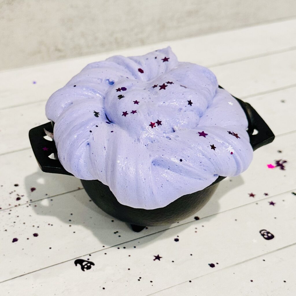 How To Make Halloween Witches' Brew Fluffy Slime (No Borax!)