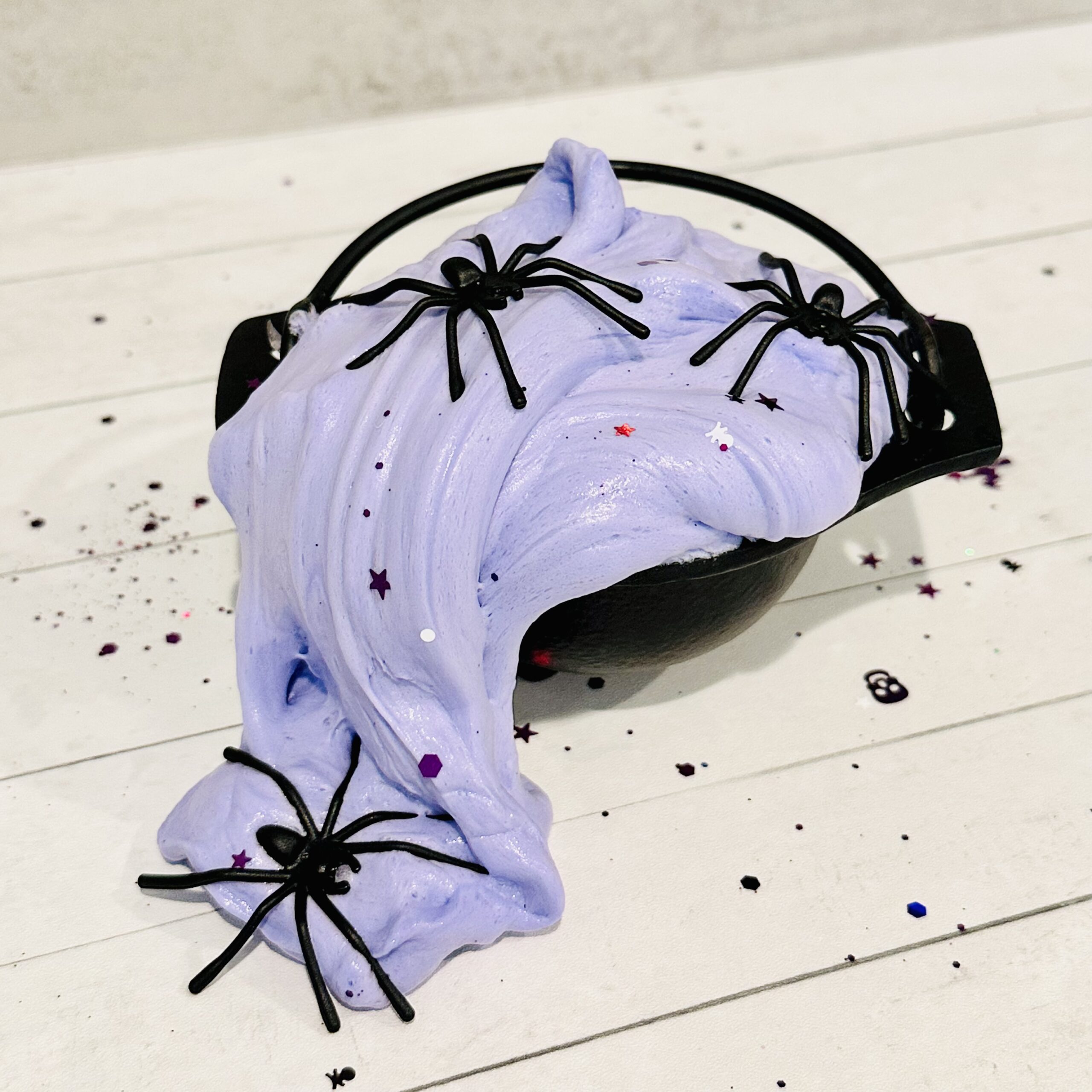 How To Make Halloween Witches' Brew Fluffy Slime (No Borax!)