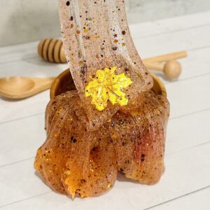 How To Make Fall Leaves and Glitter Slime (No Borax!)