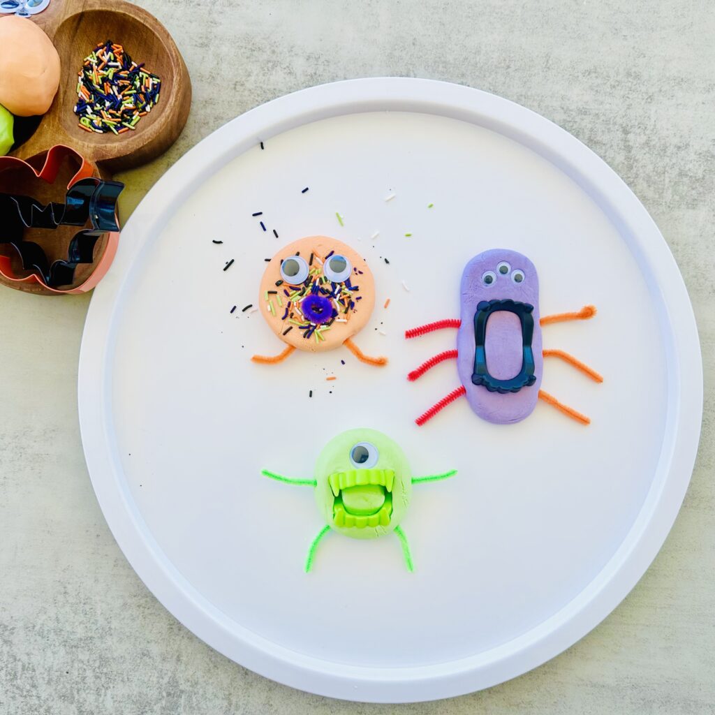 Spooky Halloween Edible Playdough Recipe (No Cooking!)