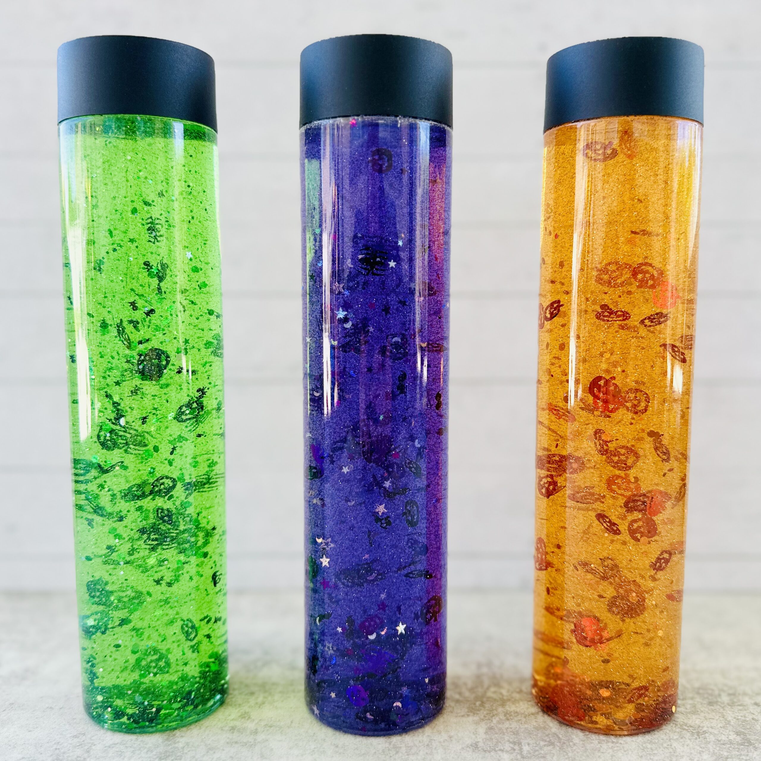 How To Make DIY Glittery Halloween Sensory Bottles