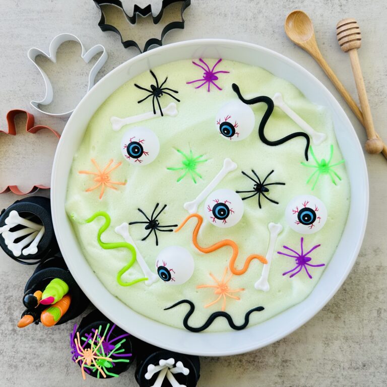 Taste-Safe Chickpea Foam Witches Brew Sensory Bin