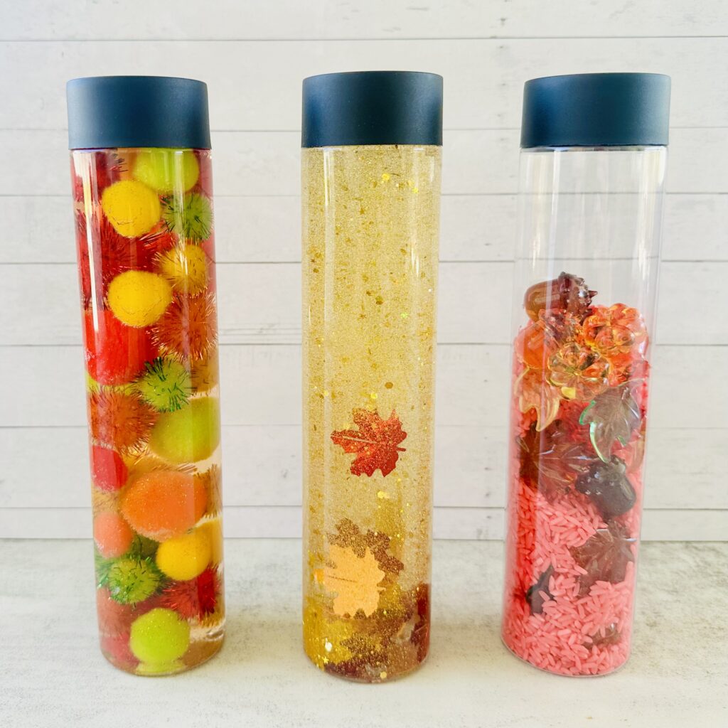 Fall Sensory Bottles - The Best Fall Sensory Activities For Kids