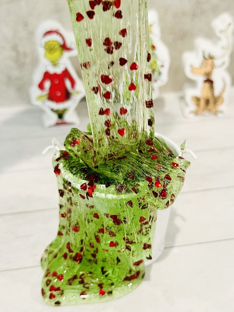 How To Make Grinch Slime (No Borax!)