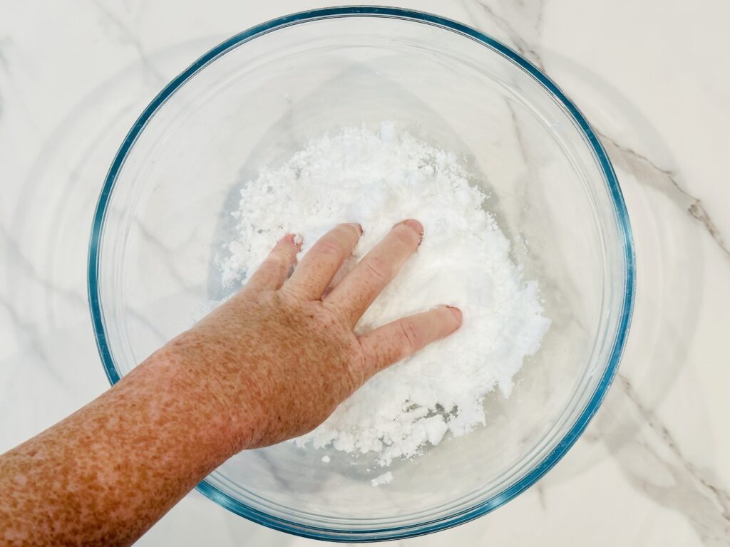 The Best Fake Snow Recipe For Sensory Play