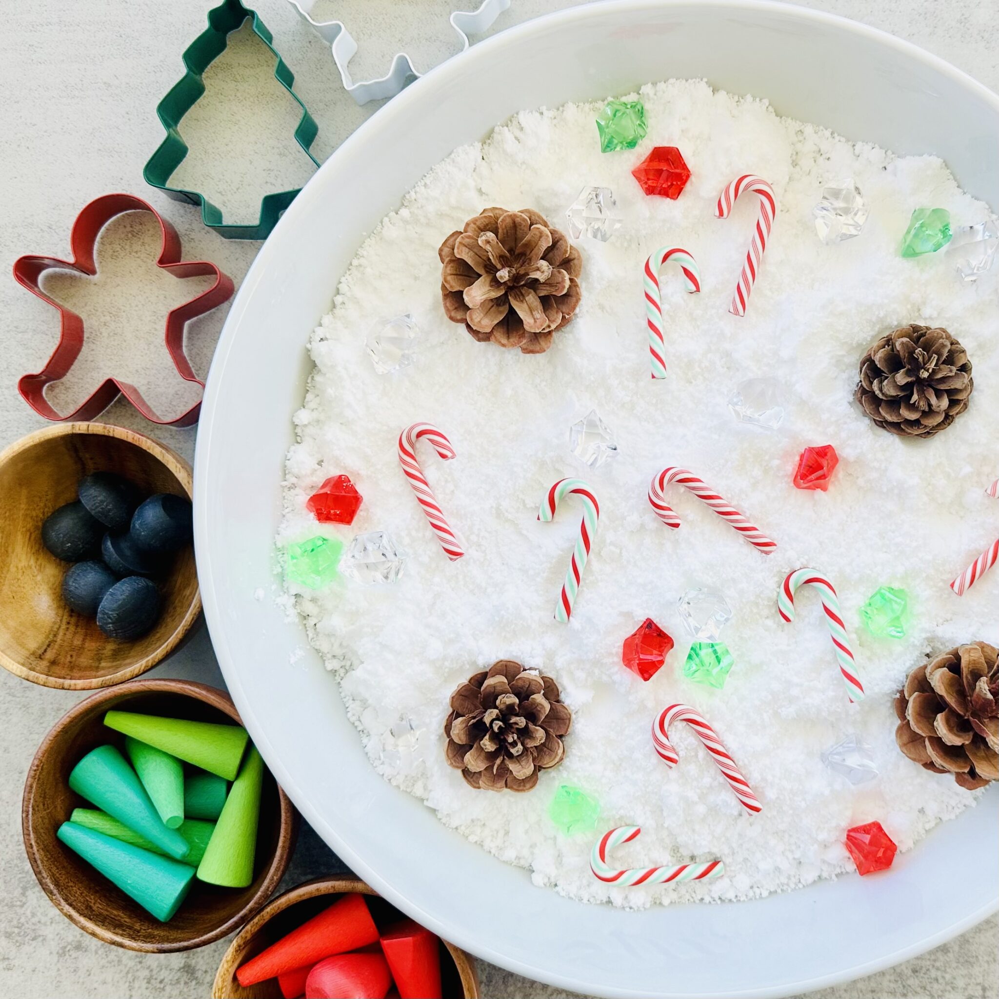 The Best Fake Snow Recipe For Sensory Play - Raising Wild Things Sensory
