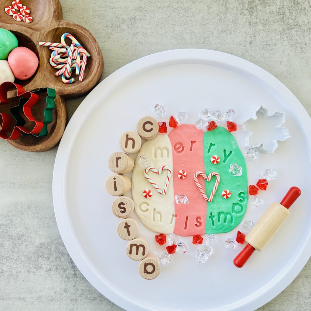 Edible Christmas Playdough Recipe (No Cook Recipe!)