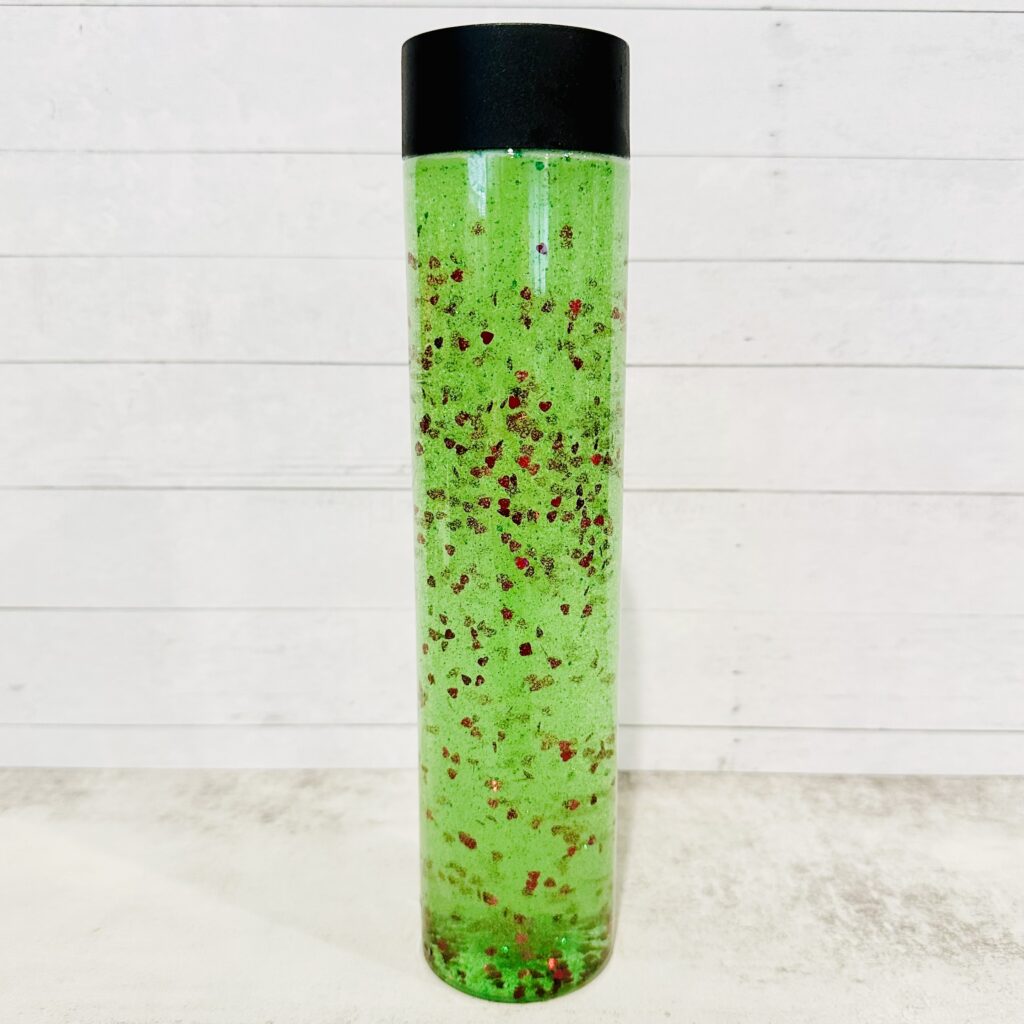 How To Make a DIY Grinch Sensory Bottle