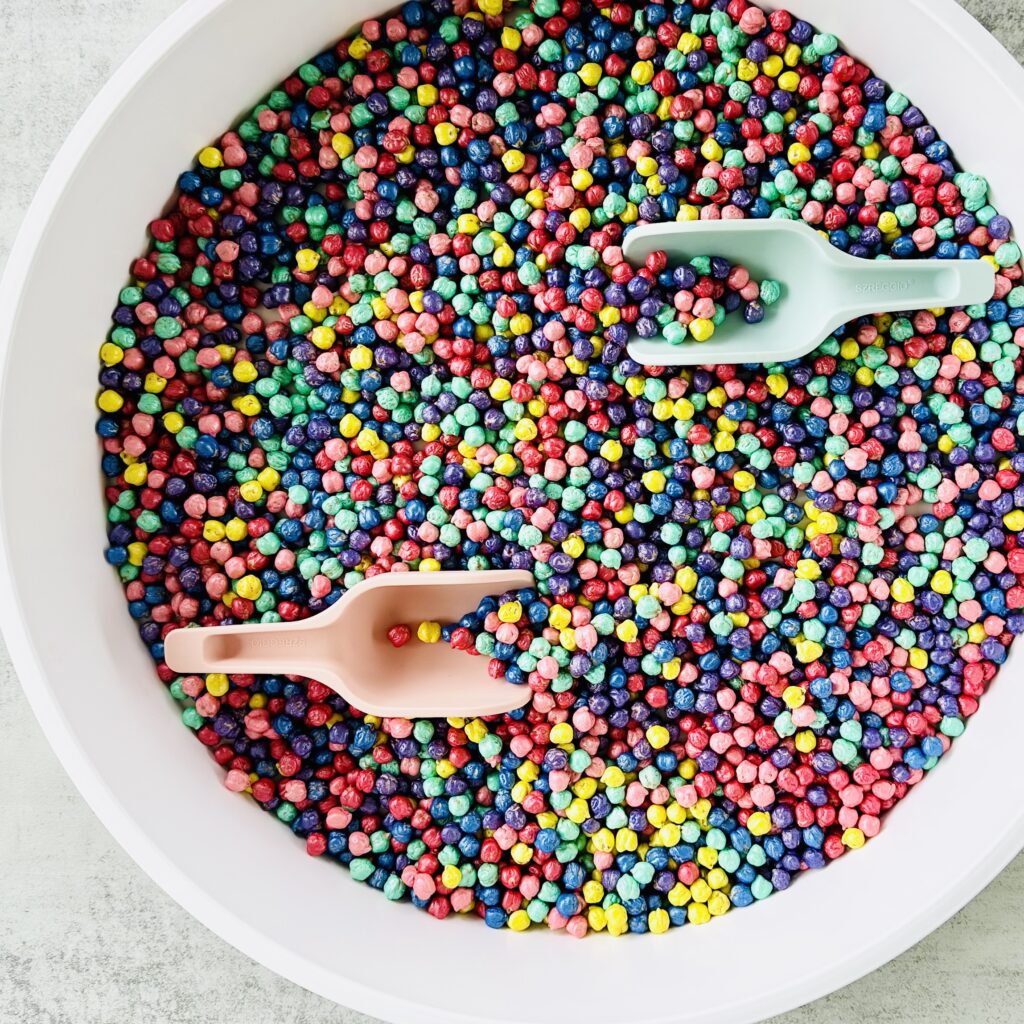 How To Paint Chickpeas For Sensory Play