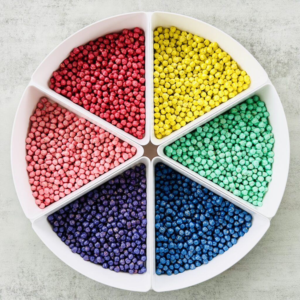 How To Paint Chickpeas For Sensory Play