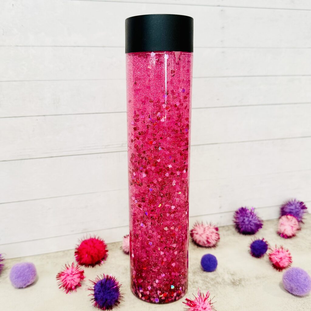 DIY Glitter & Hearts Valentine's Day Sensory Bottle