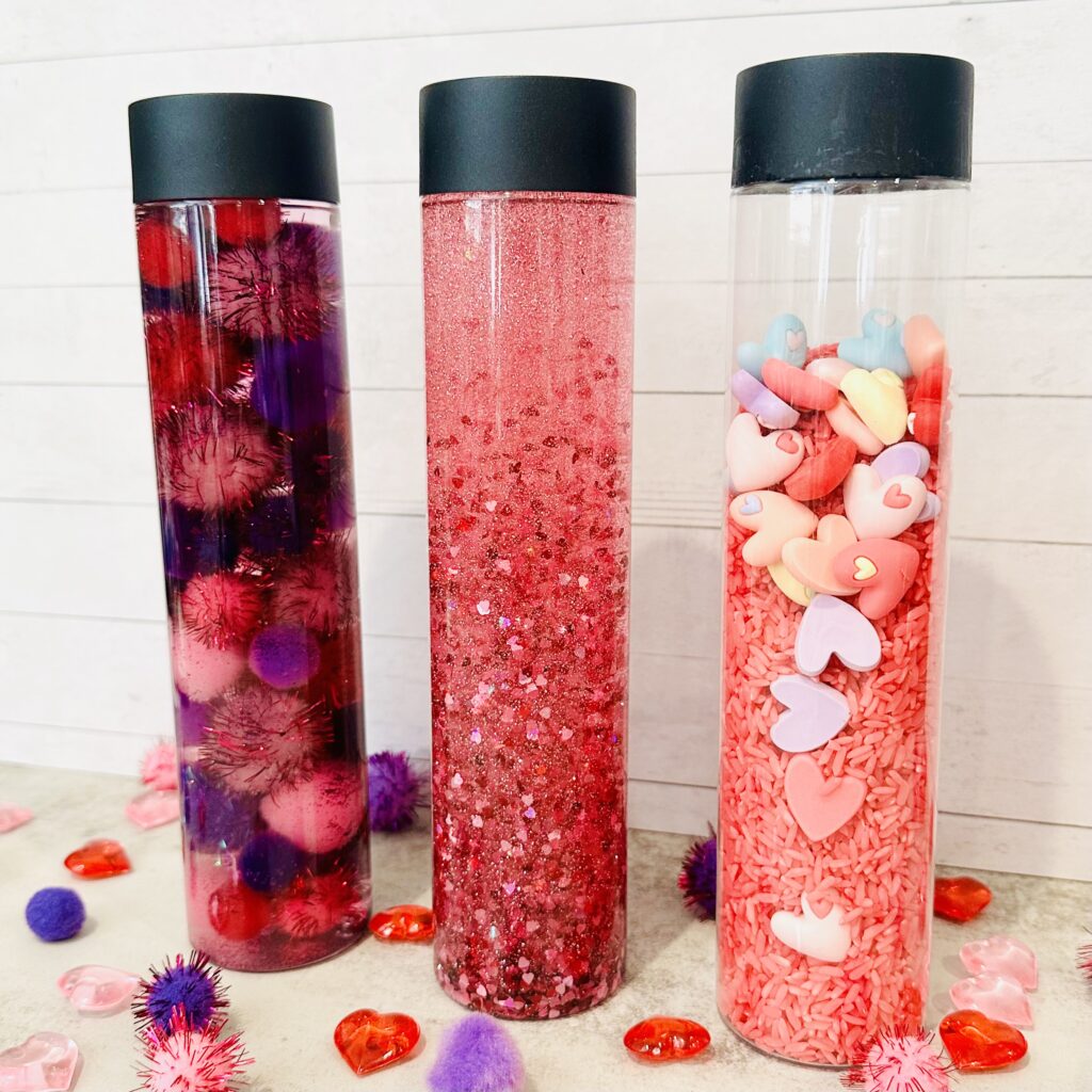 DIY Valentines Day Sensory Bottles